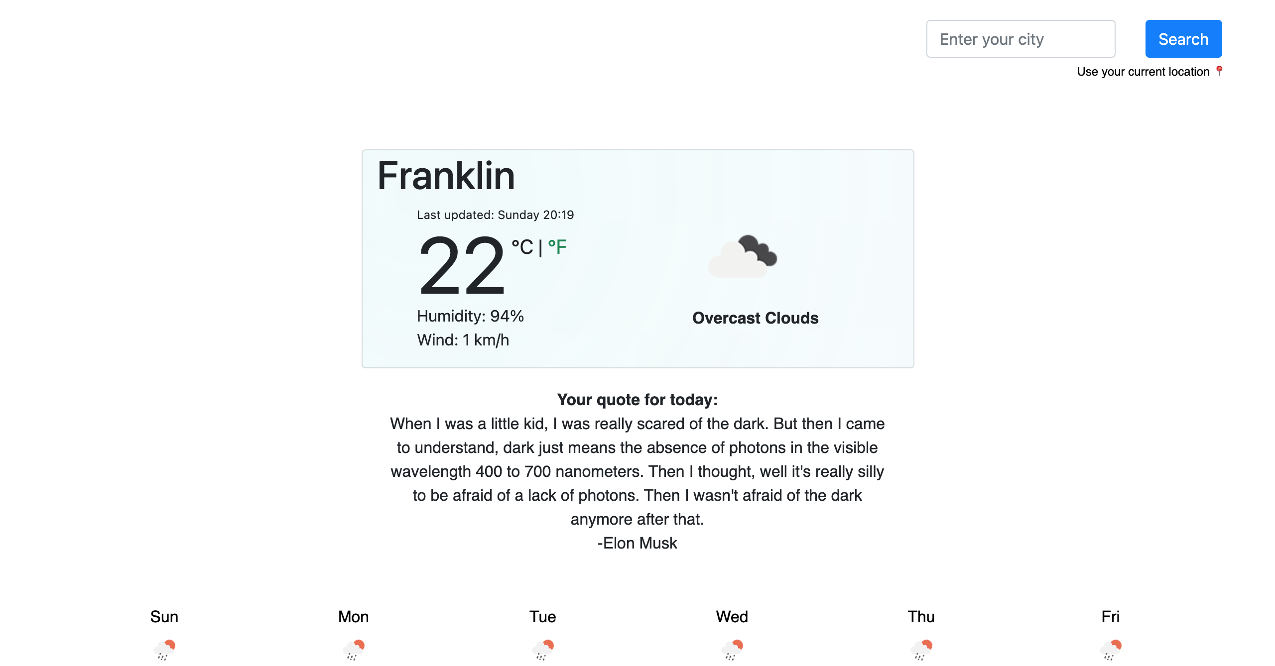 Isabel's Weather App